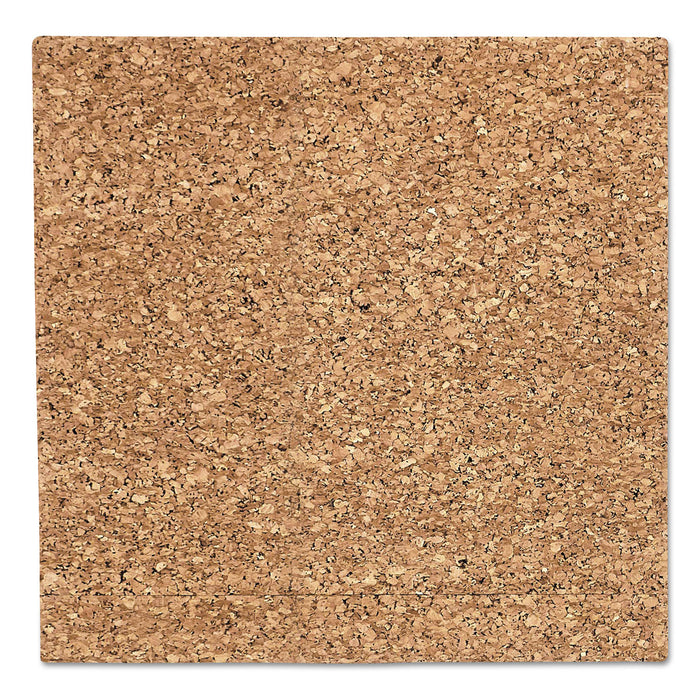 Designer Cork Bulletin Board, 18" x 18", Natural