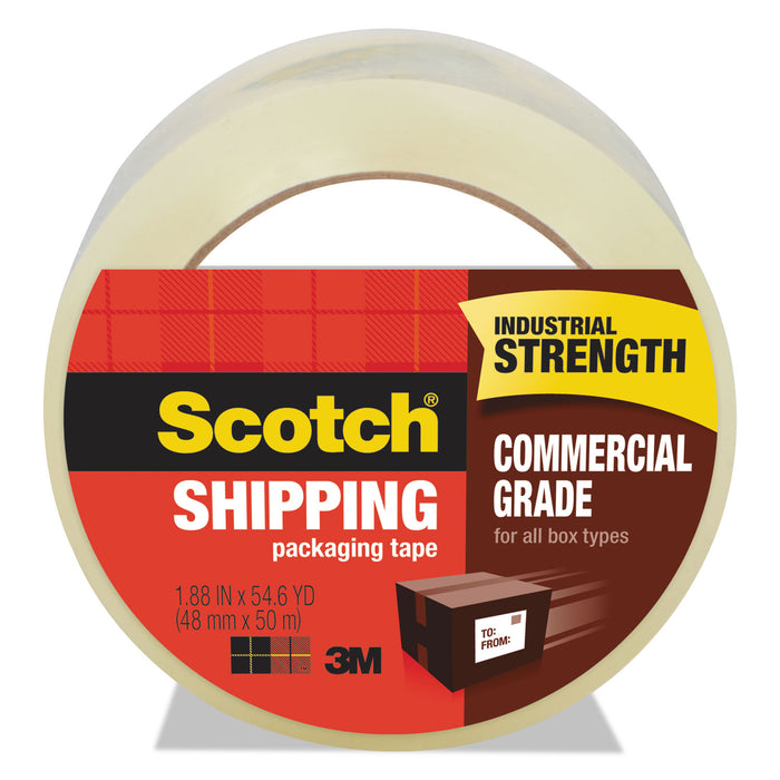 3750 Commercial Grade Packaging Tape, 3" Core, 1.88" x 54.6 yds, Clear