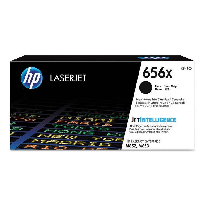 HP 656X, (CF460X) High Yield Black Original LaserJet Toner Cartridge