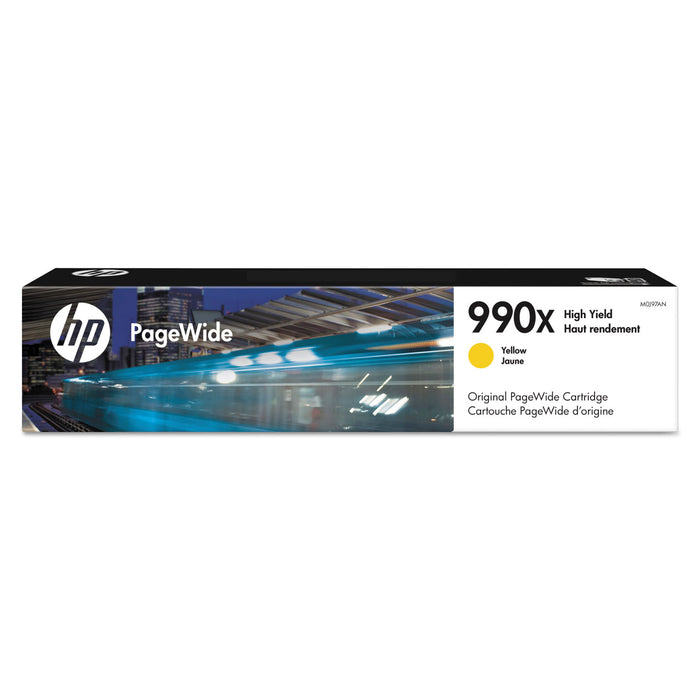 HP 990X, (M0J97AN) High Yield Yellow Original PageWide Cartridge