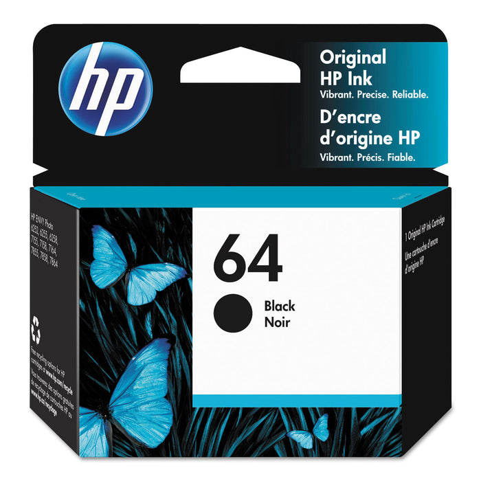 HP 64, (N9J90AN) Black Original Ink Cartridge