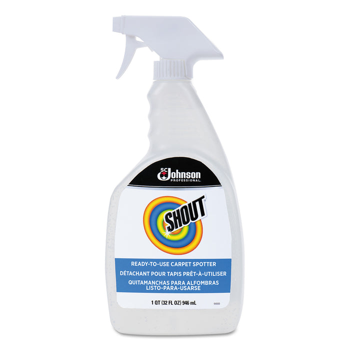 Carpet Spotter, Chlorine Scent, 32 oz Bottle, 6/Carton