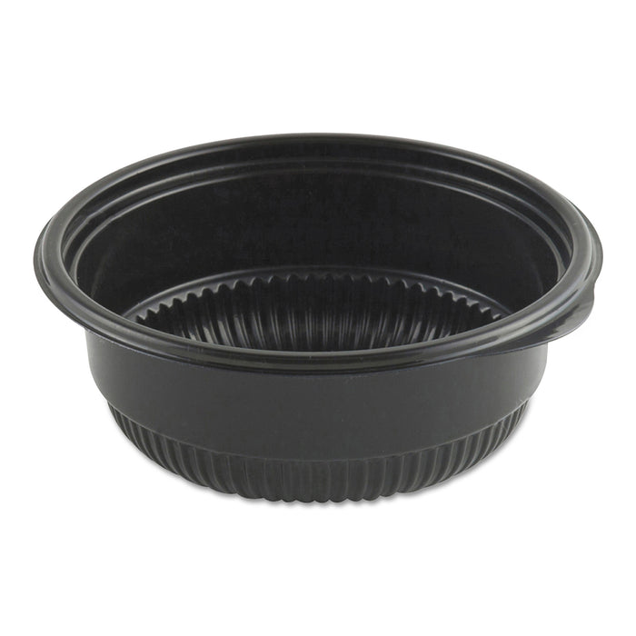 MicroRaves Incredi-Bowl Base, 8 oz, 4.75" dia x 1.75"h, Black, 500/Carton