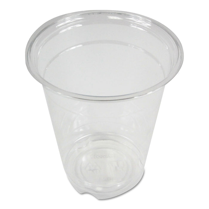 Clear Plastic Cold Cups, 12 oz, PET, 20 Cups/Sleeve, 50 Sleeves/Carton