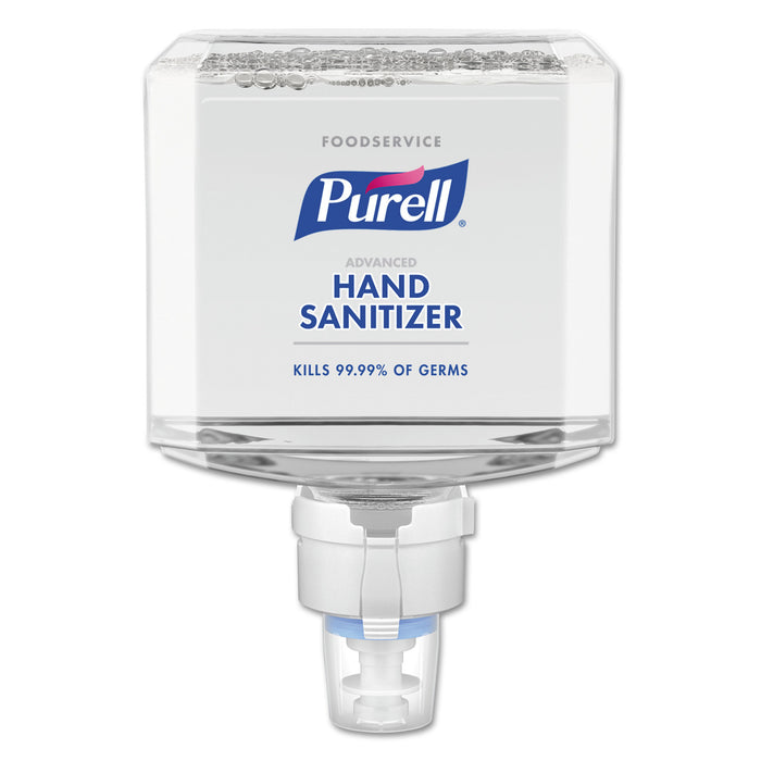 Foodservice Advanced Foam Hand Sanitizer, 1200 mL, For ES8 Dispensers, 2/Carton
