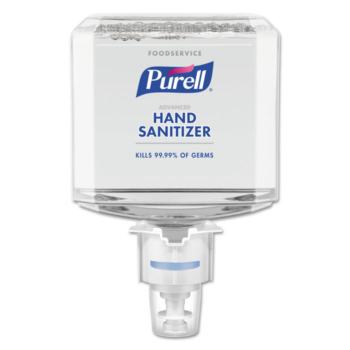 Foodservice Advanced Foam Hand Sanitizer, 1200 mL, For ES4 Dispensers, 2/Carton