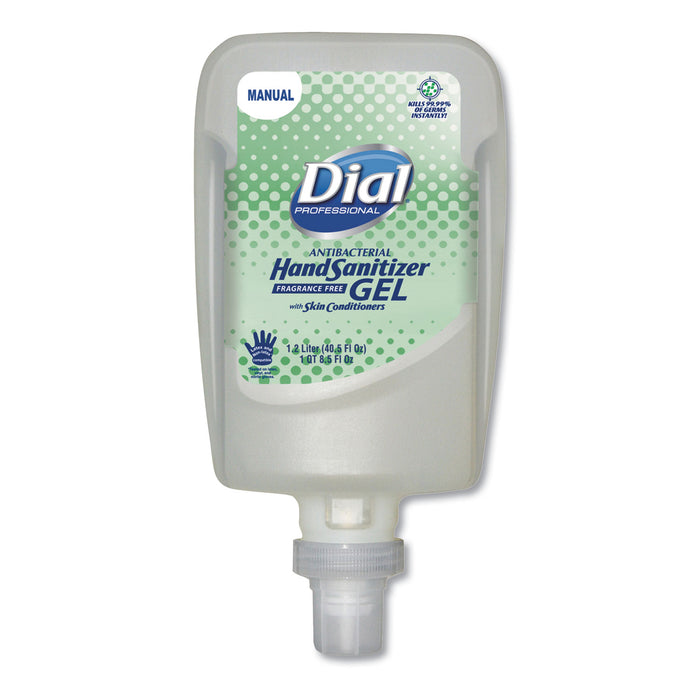 FIT Fragrance-Free Antimicrobial Manual Dispenser Refill Gel Hand Sanitizer, 0.31 gal, Bottle, Unscented