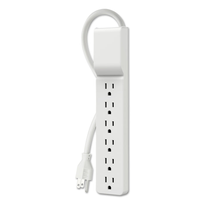 Home/Office Surge Protector, 6 Outlets, 10 ft Cord, 720 Joules, White