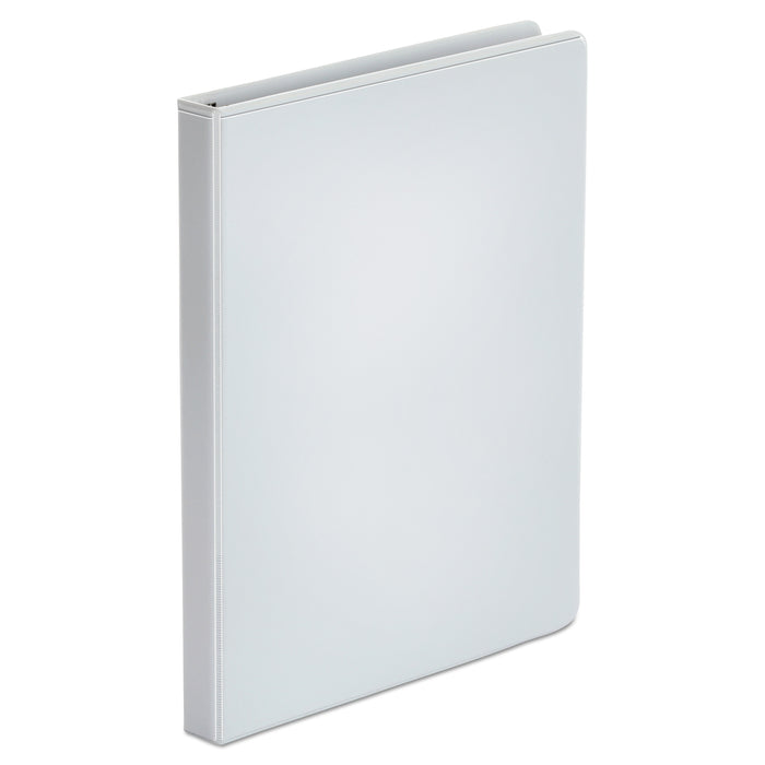 Economy Round Ring View Binder, 3 Rings, 0.5" Capacity, 11 x 8.5, White