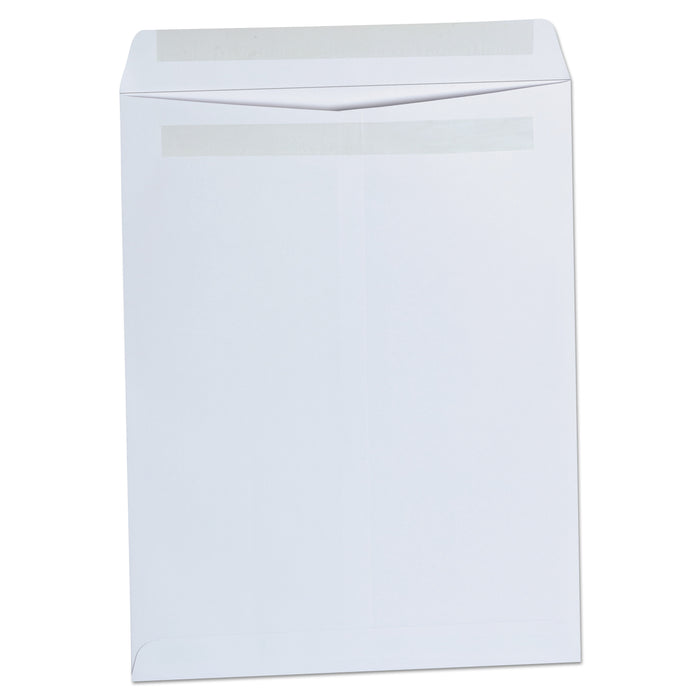 Self-Stick Open-End Catalog Envelope, #13 1/2, Square Flap, Self-Adhesive Closure, 10 x 13, White, 100/Box