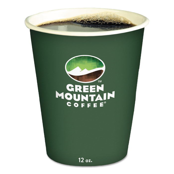 Eco-Friendly Paper Hot Cups, 12oz, Green Mountain Design, Multi, 50/Pack