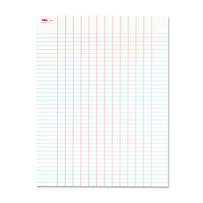 Data Pad w/Plain Column Headings, 8.5 x 11, White, 50 Sheets