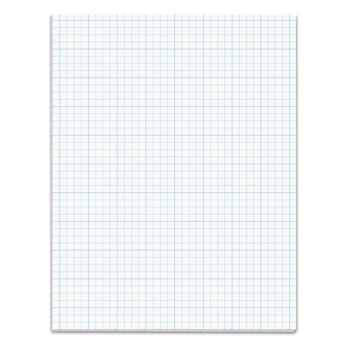 Cross Section Pads, 4 sq/in Quadrille Rule, 8.5 x 11, White, 50 Sheets