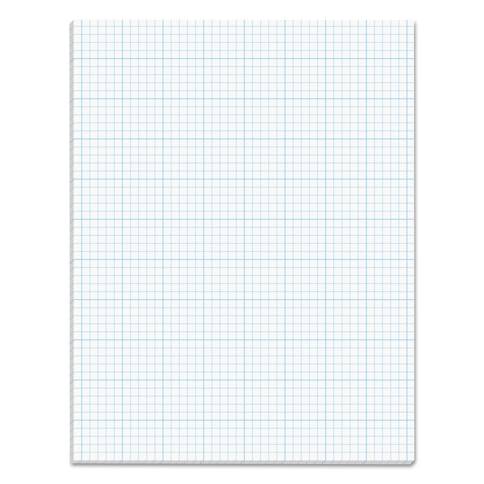 Cross Section Pads, 5 sq/in Quadrille Rule, 8.5 x 11, White, 50 Sheets