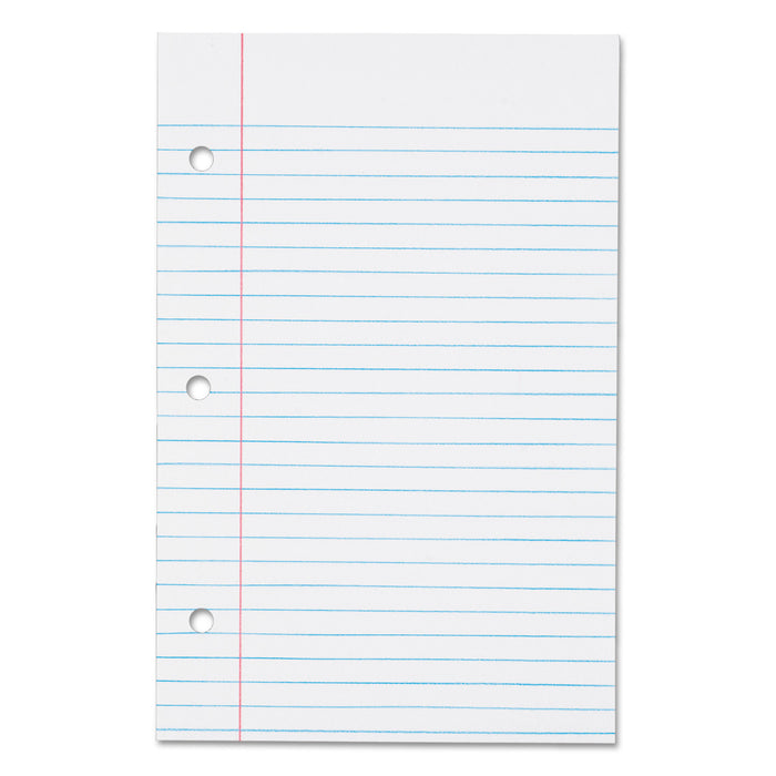 Filler Paper, 3-Hole, 5.5 x 8.5, Medium/College Rule, 100/Pack