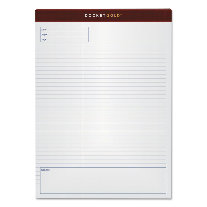 Docket Gold Planning Pad, Project Notes/Quadrille Rule, 8.5 x 11.75, 40 Sheets, 4/Pack