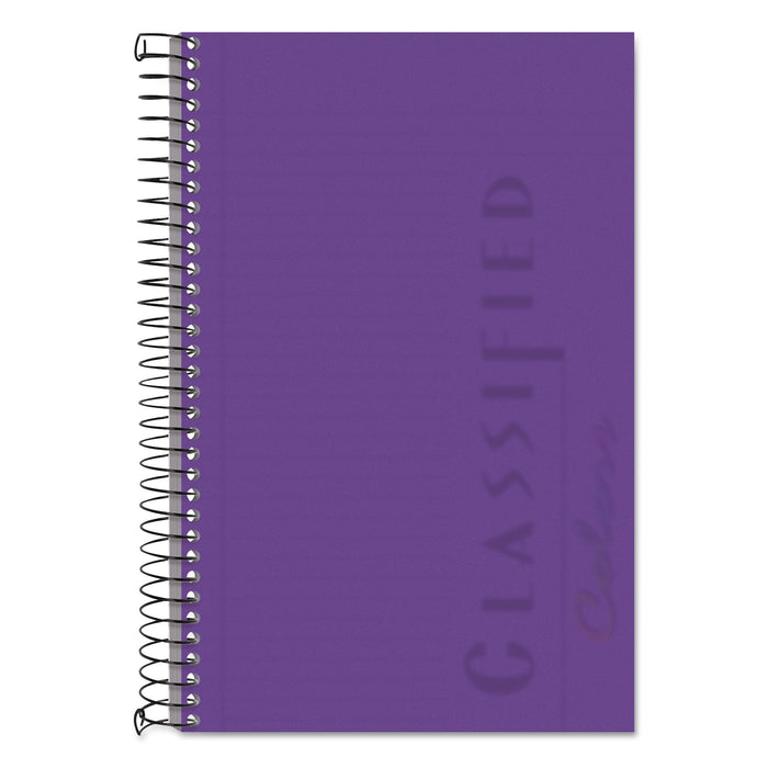 Color Notebooks, 1 Subject, Narrow Rule, Orchid Cover, 8.5 x 5.5, 100 Sheets