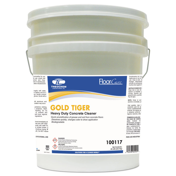 Concrete Floor Cleaner, 720 oz Pail, Unscented