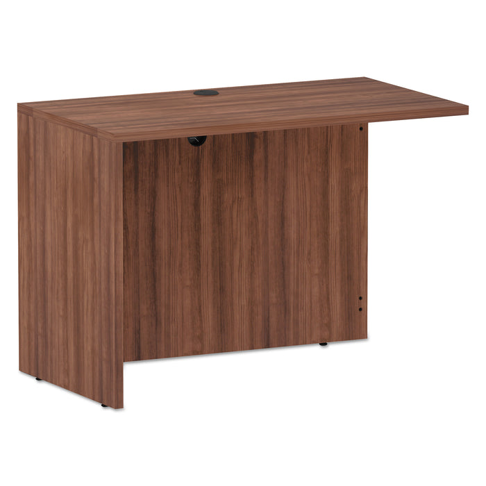 Alera Valencia Series Reversible Return/Bridge Shell, 42w x 23 5/8d x 29 1/2h, Modern Walnut