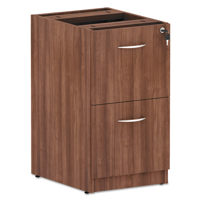 Alera Valencia Series File/File Full Pedestal File,15.63w x 20.5d x 28.5h, Modern Walnut