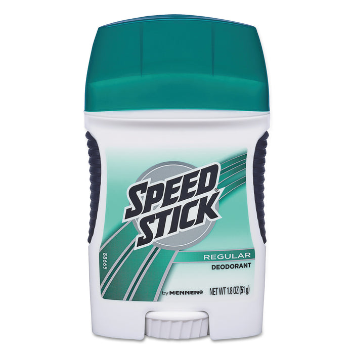 Deodorant, Regular Scent, 1.8 oz, White, 12/Carton