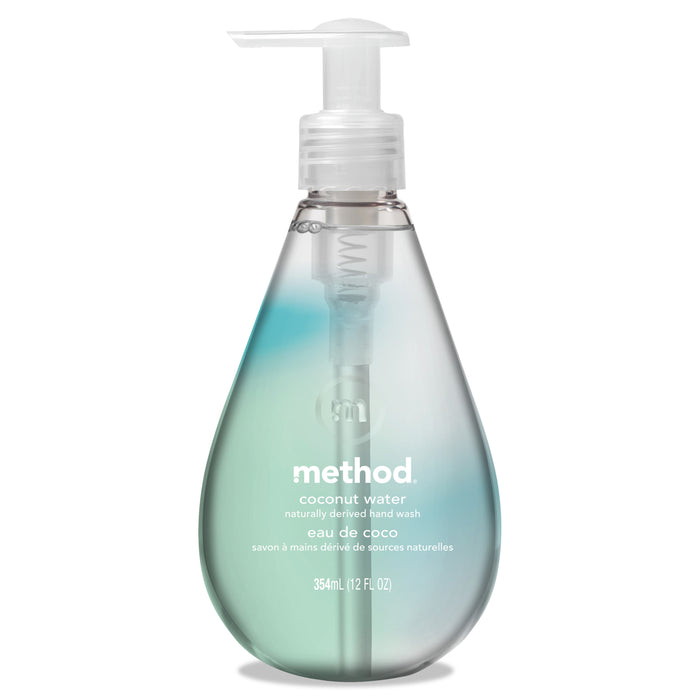 Gel Hand Wash, Coconut Waters, 12 oz Pump Bottle