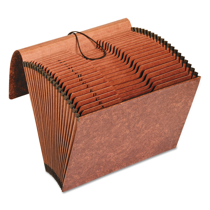 Heavy-Duty Expanding File, 21 Sections, 1/3-Cut Tab, Letter Size, Redrope