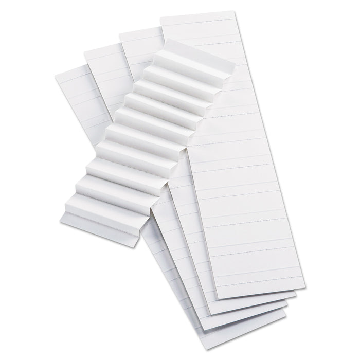 Blank Inserts For Hanging File Folder 42 Series Tabs, 1/5-Cut Tabs, White, 2" Wide, 100/Pack