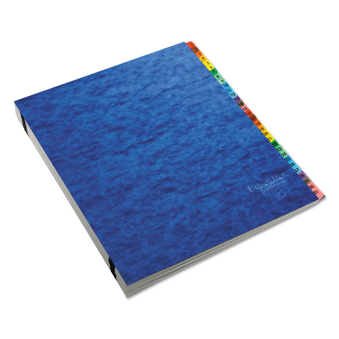 Expanding Desk File, 23 Dividers, Alpha, Letter-Size, Blue Cover
