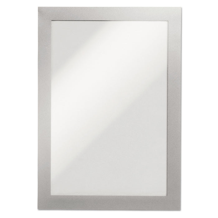 DURAFRAME Sign Holder, 5 1/2" x 8 1/2", Silver, 2/PK