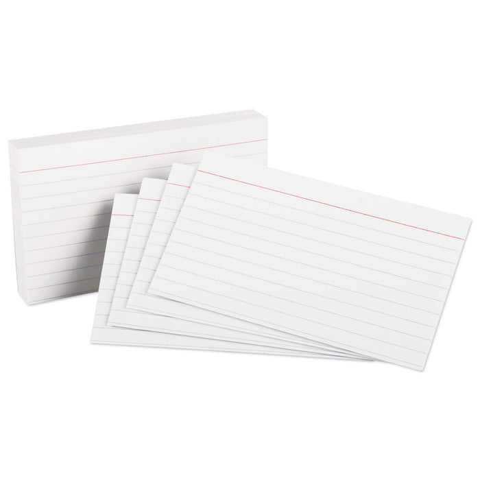 Heavyweight Ruled Index Cards, 3 x 5, White, 100/PK