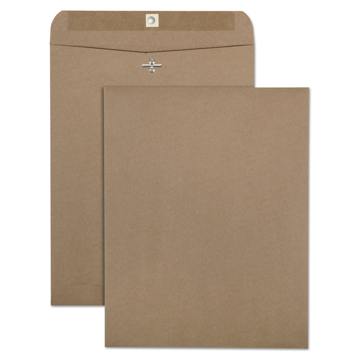 Brown Kraft Clasp Envelope, #97, Cheese Blade Flap, Clasp/Gummed Closure, 10 x 13, Brown Kraft, 100/Box