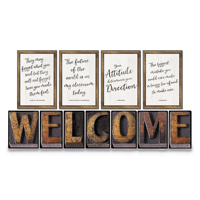 Bulletin Board Sets, Industrial Chic, 11 1/2" x 17", 11 Pieces