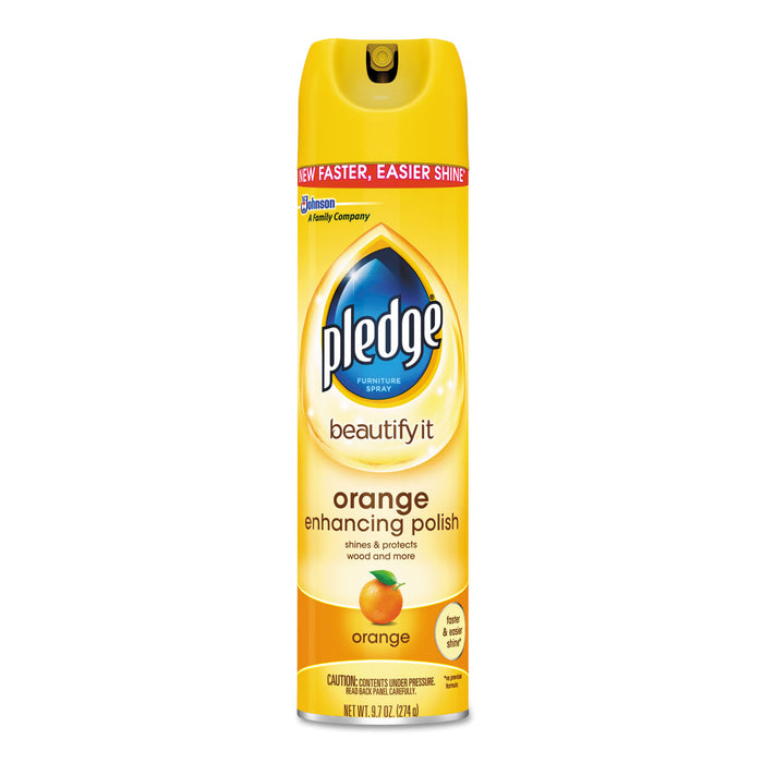 Furniture Polish, Orange Clean Scent, 9.7 oz Aerosol