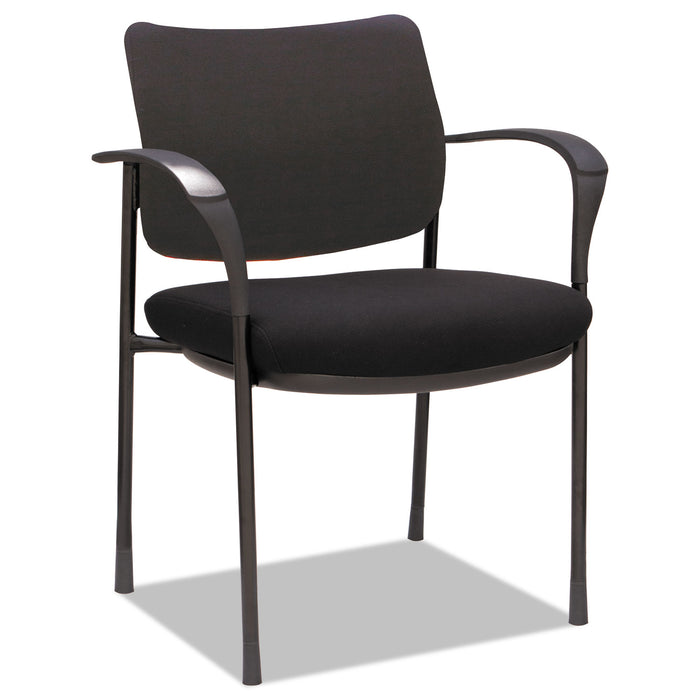 Alera IV Series Guest Chairs, 24.80'' x 22.83'' x 32.28'', Black Seat/Black Back, Black Base, 2/Carton