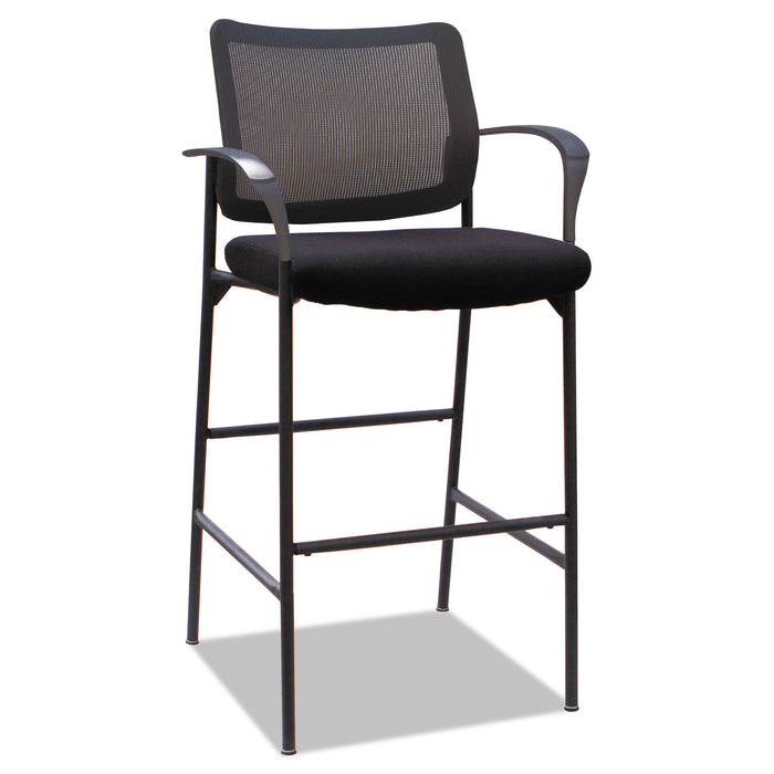 Alera IV Series Guest Stool, 25.19'' x 23.81'' x 45.66'', Black Seat/Black Back, Black Base, 2/Carton