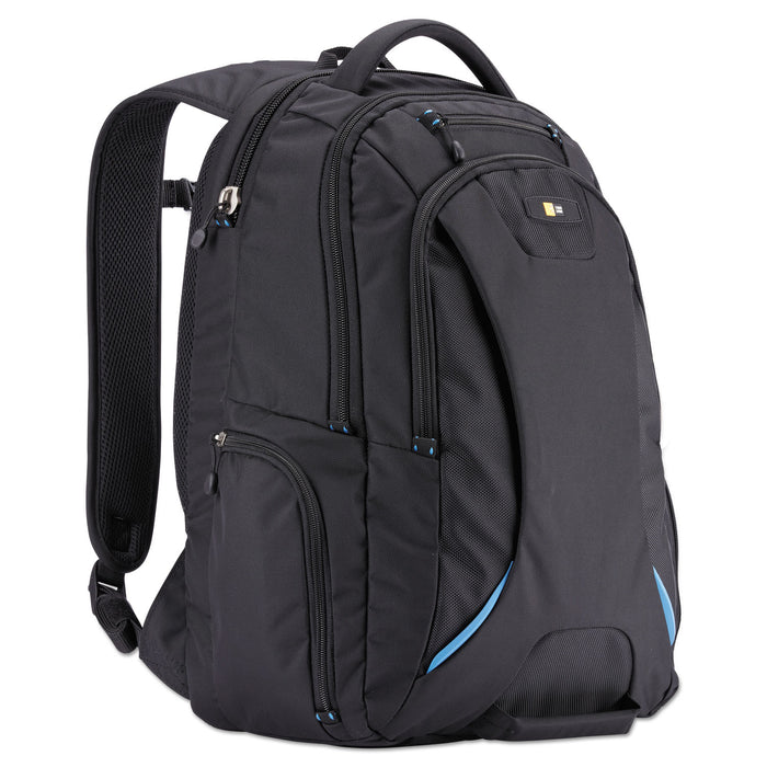 15.6" Checkpoint Friendly Backpack, 2.76" x 13.39" x 19.69", Polyester, Black