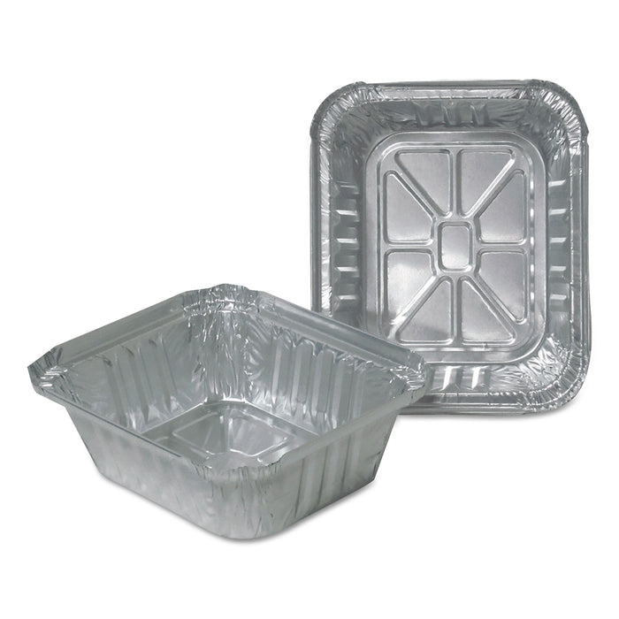 Aluminum Closeable Containers, 1 lb Oblong, 1000/Carton