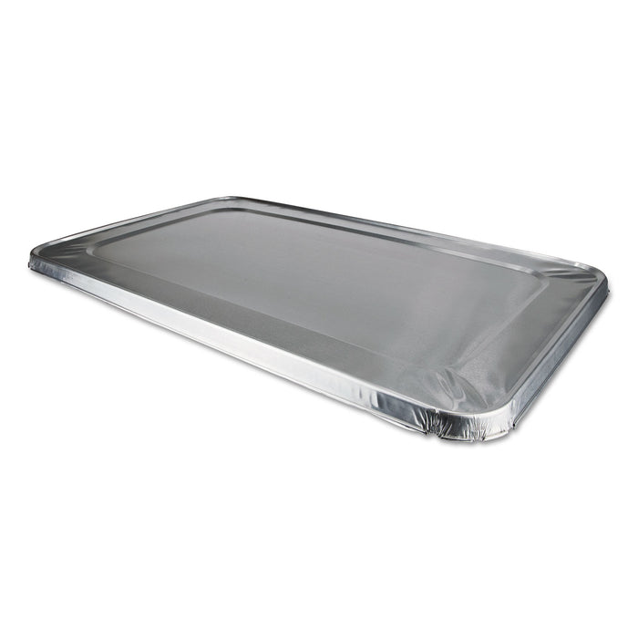 Aluminum Steam Table Lids for Rolled Edge Half Size Pan, 50/Carton