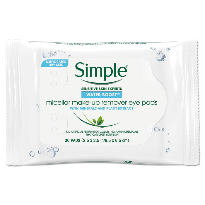 Eye And Skin Care, Eye Make-Up Remover Pads, 30/Pack, 6 Packs/Carton