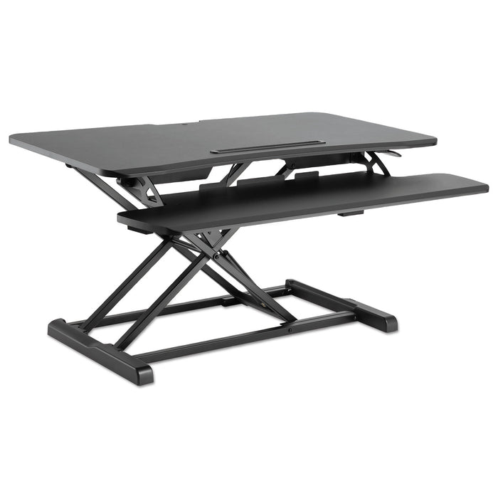 AdaptivErgo Sit-Stand Workstation, 37.38w x 26.13d x 19.88h, Black