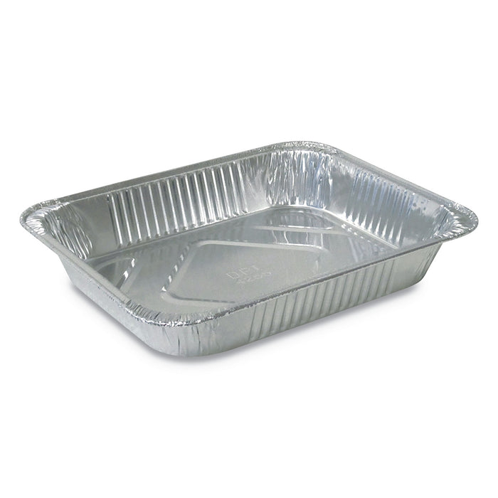 Aluminum Steam Table Pans, Half Size, Medium, 100/Carton