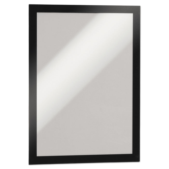 DURAFRAME Sign Holder, 8 1/2 x 11, Black Frame, 2 per Pack