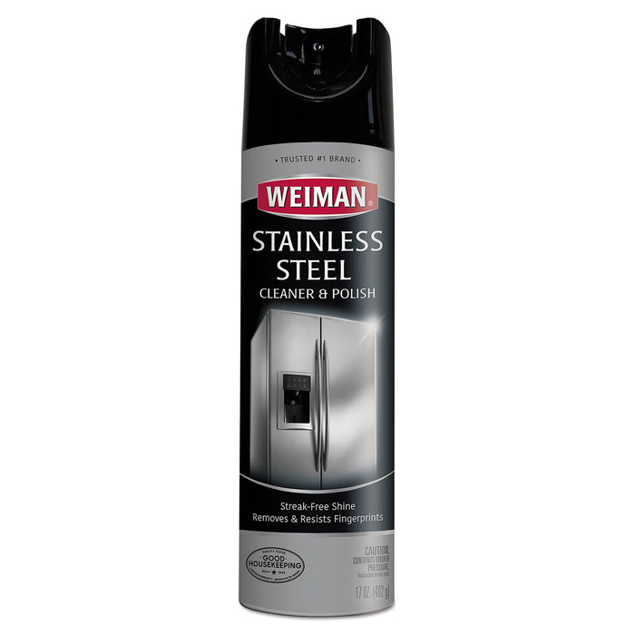 Stainless Steel Cleaner and Polish, 17 oz Aerosol