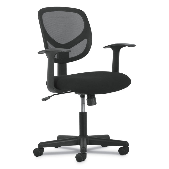 1-Oh-Two Mid-Back Task Chairs, Supports up to 250 lbs., Black Seat/Black Back, Black Base