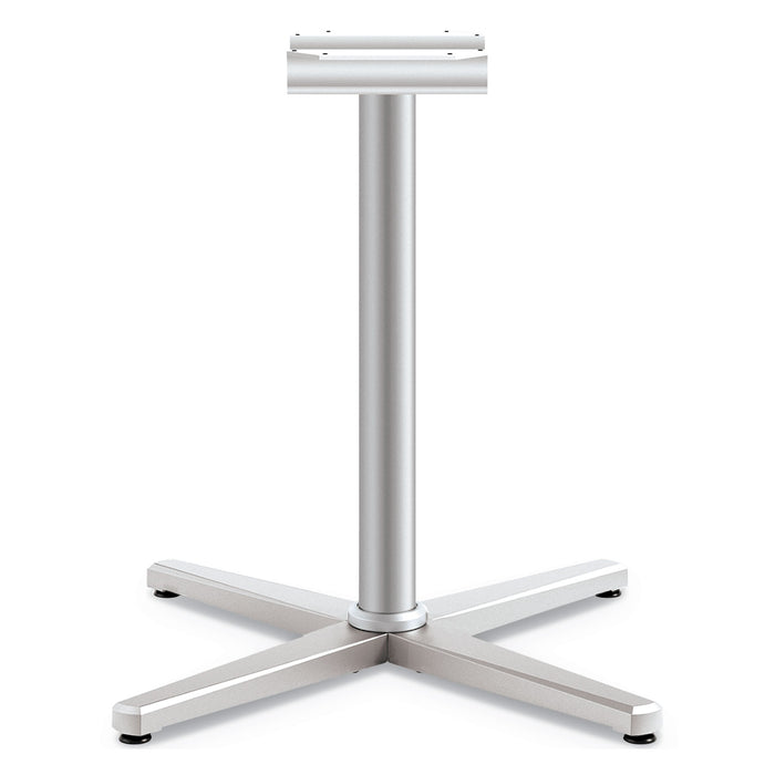 Arrange X-Leg Base for 42-48" Tops, 32w x 32d x 28h, Silver