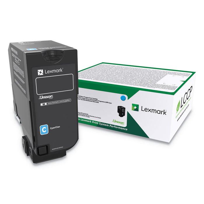 74C0HCG (CS725) High-Yield Toner, 12000 Page-Yield, Cyan