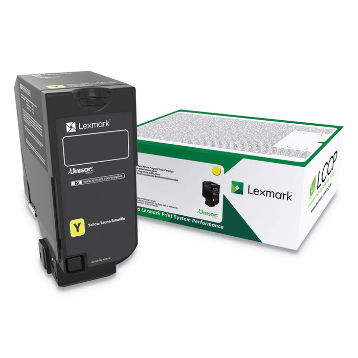 74C0HYG (CS725) High-Yield Toner, 12000 Page-Yield, Yellow