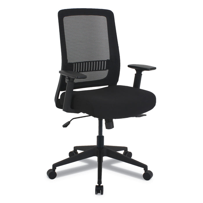 Alera EY Series Multifunction Chair, Supports up to 275 lbs., Black Seat/Black Back, Black Base