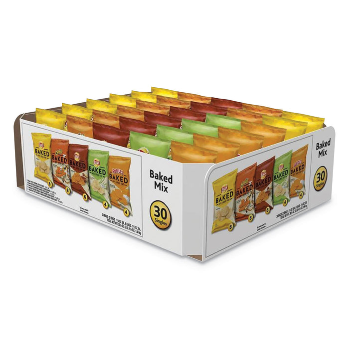 Baked Variety Pack, BBQ/Crunchy/Cheddar and Sour Cream/Classic/Sour Cream and Onion, 30/Box